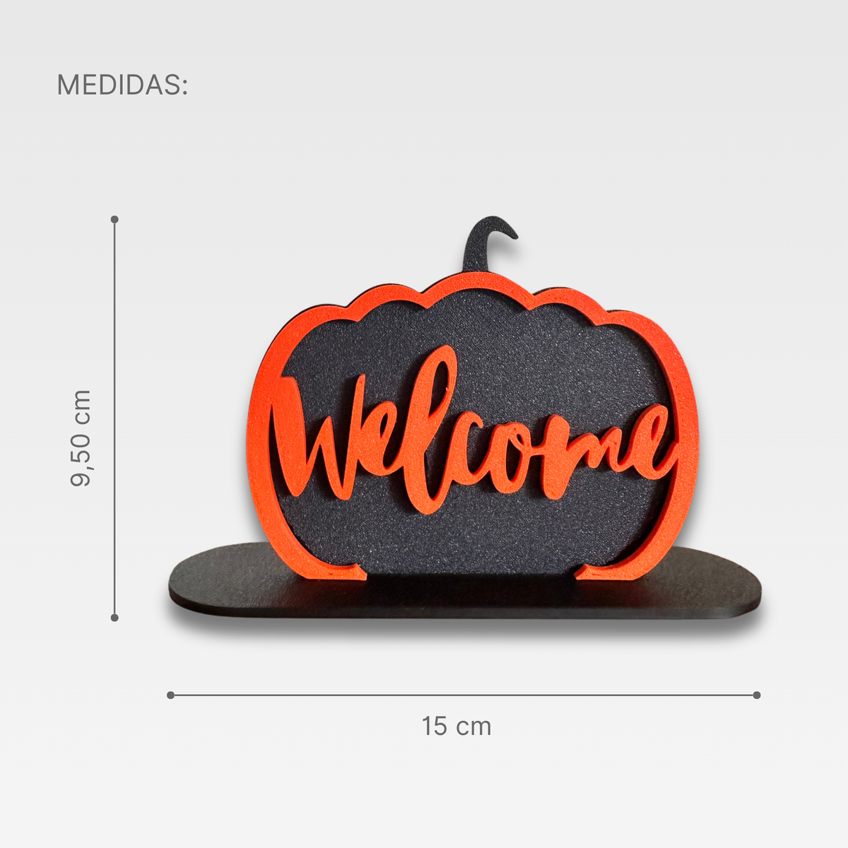 Plaquinha "Welcome" Hallwen